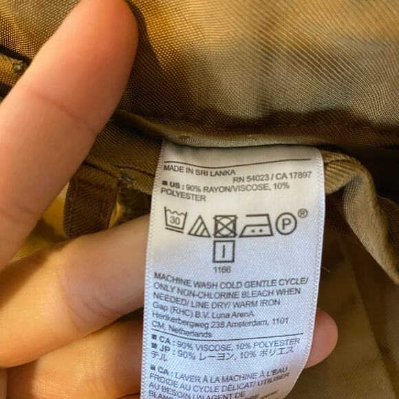 Banana Republic Camel Brown Wide Leg Trouser Pant Slacks Size 00 Quiet Luxury - Picture 6 of 9